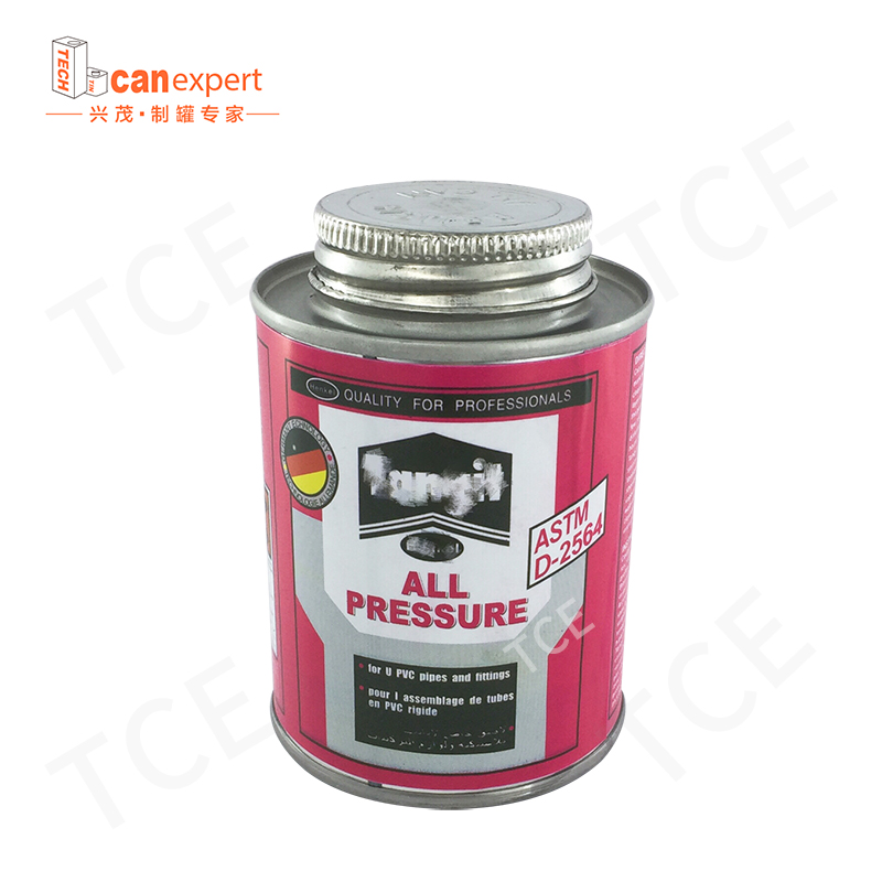 Tce- гореща продажба кръгло химическо лепило калай може 0,25 мм метална кофа за боя